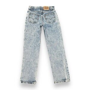 KIDS LEVIS 575 ORANGE TAB ACID WASH JEANS